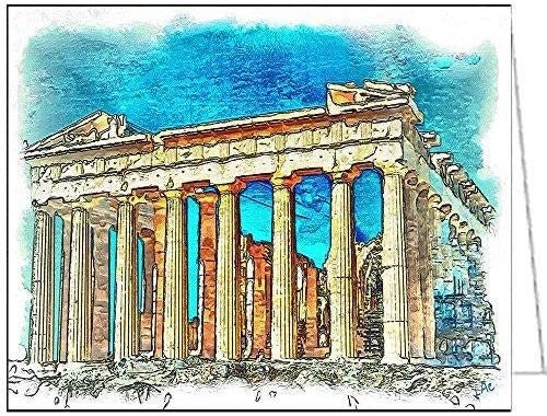 Parthenon - Set of 6 Blank notecards and envelopes