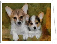 Welsh Corgi Cousins - Toby & Dana - Set of 6 Notecards