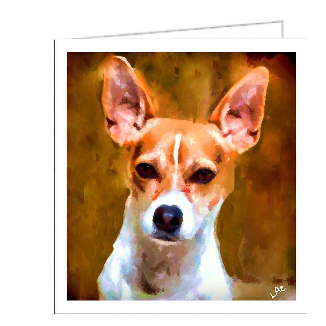 Ratatouille Rat Terrier - Set of 6 Blank Notecards