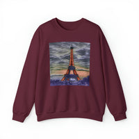 Eiffel Tower Sunset - Unisex 50/50 Crewneck Sweatshirt