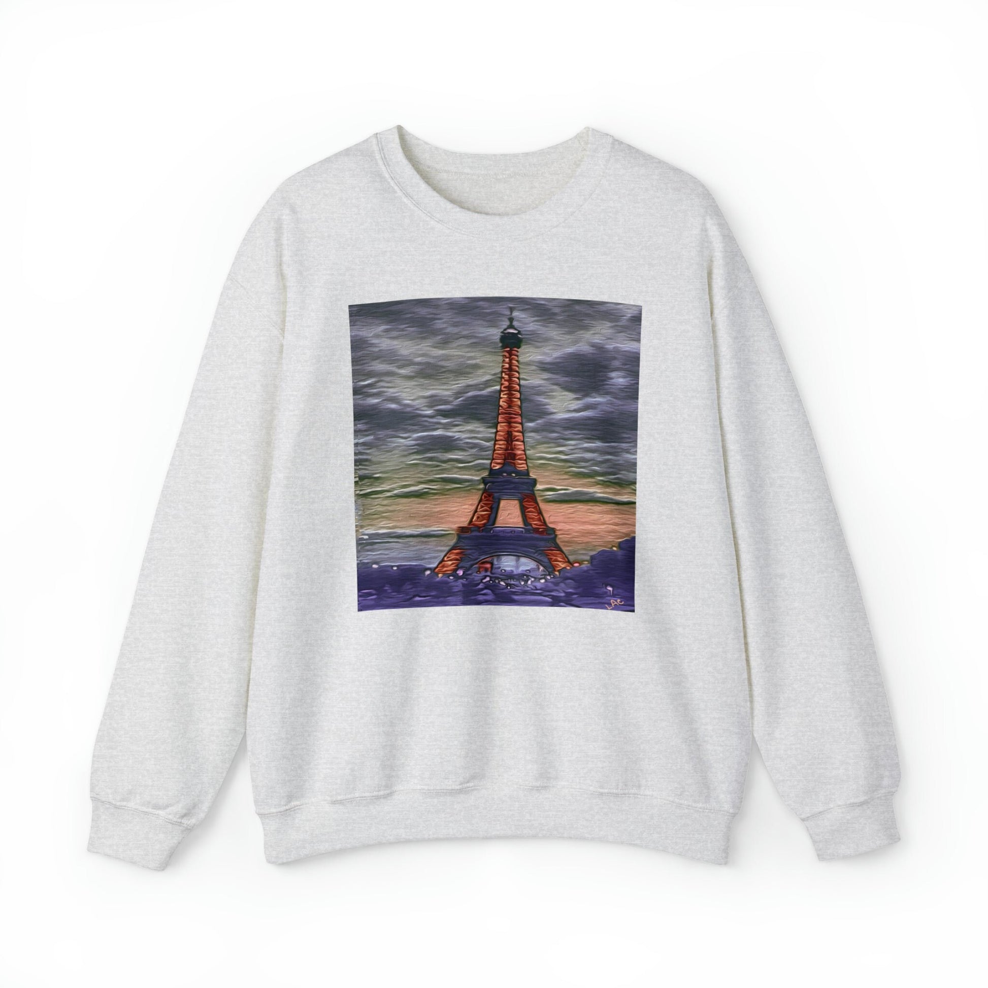 Eiffel Tower Sunset - Unisex 50/50 Crewneck Sweatshirt